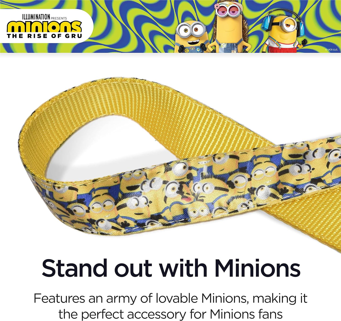 Dog Leash, 4Ft (48In) Blue and Yellow More than a Minion| Gifts for Fans and Their Pets | Officially Licensed Pet Product from Universal Studios| Gifts for Fans and Their Pets